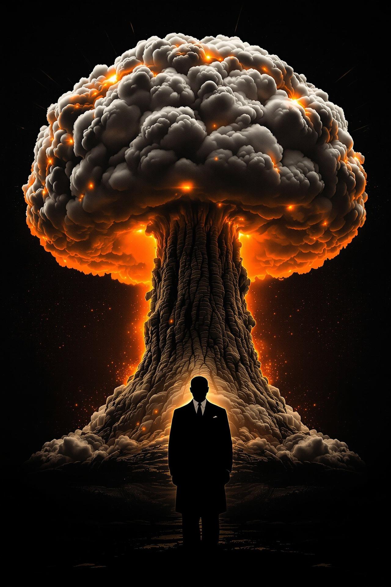 奥本海默(2023) 传记影视海报 - 导演克里斯托弗·诺兰 - 大地影院